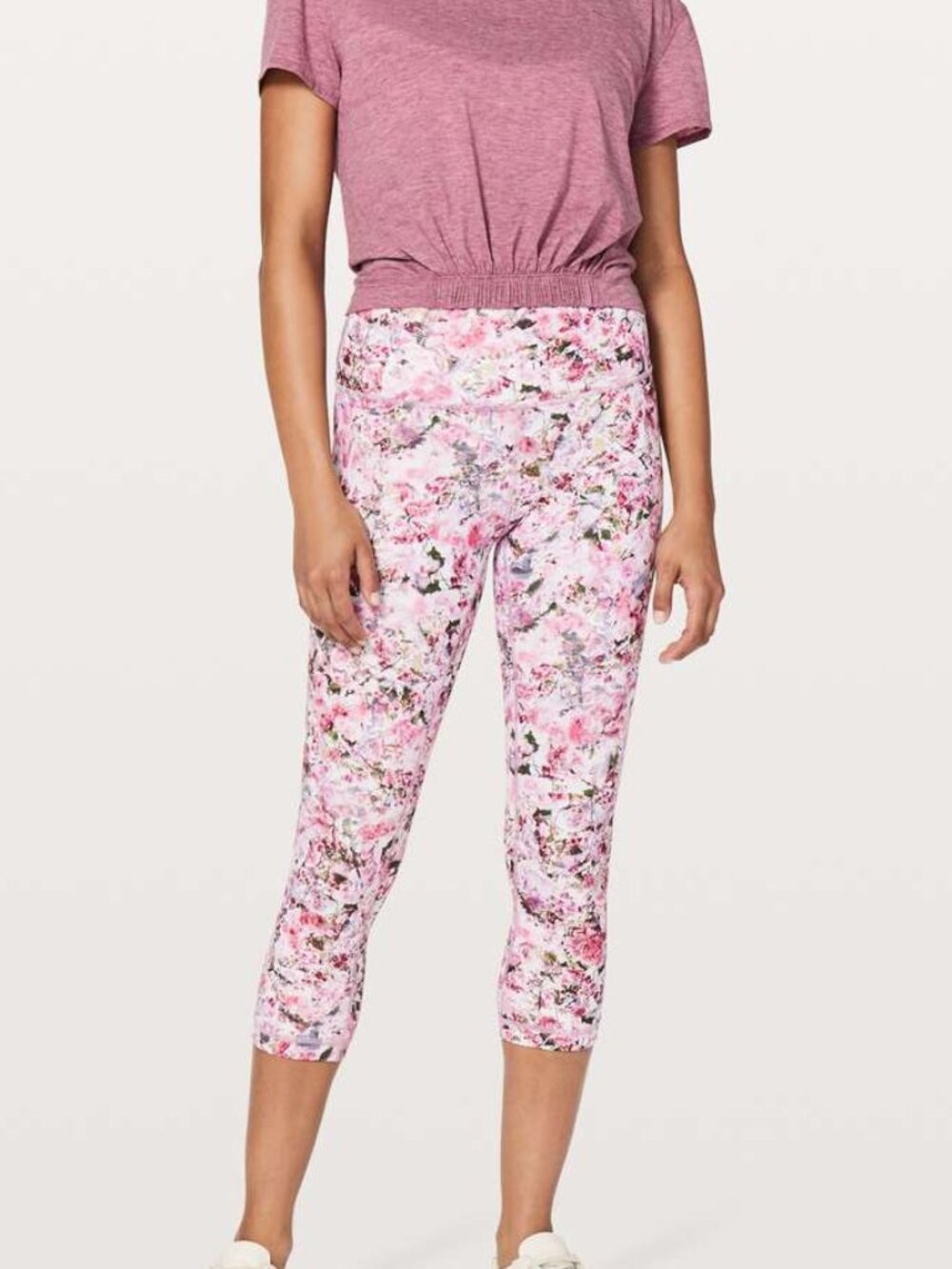 NWOT LULULEMON Align Leggings 21" Pink Floral Align Blossom Spritz 10